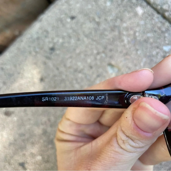 JCP Women’s Sunglasses Marbled Colors Black Pink Purple - Picture 5 of 6